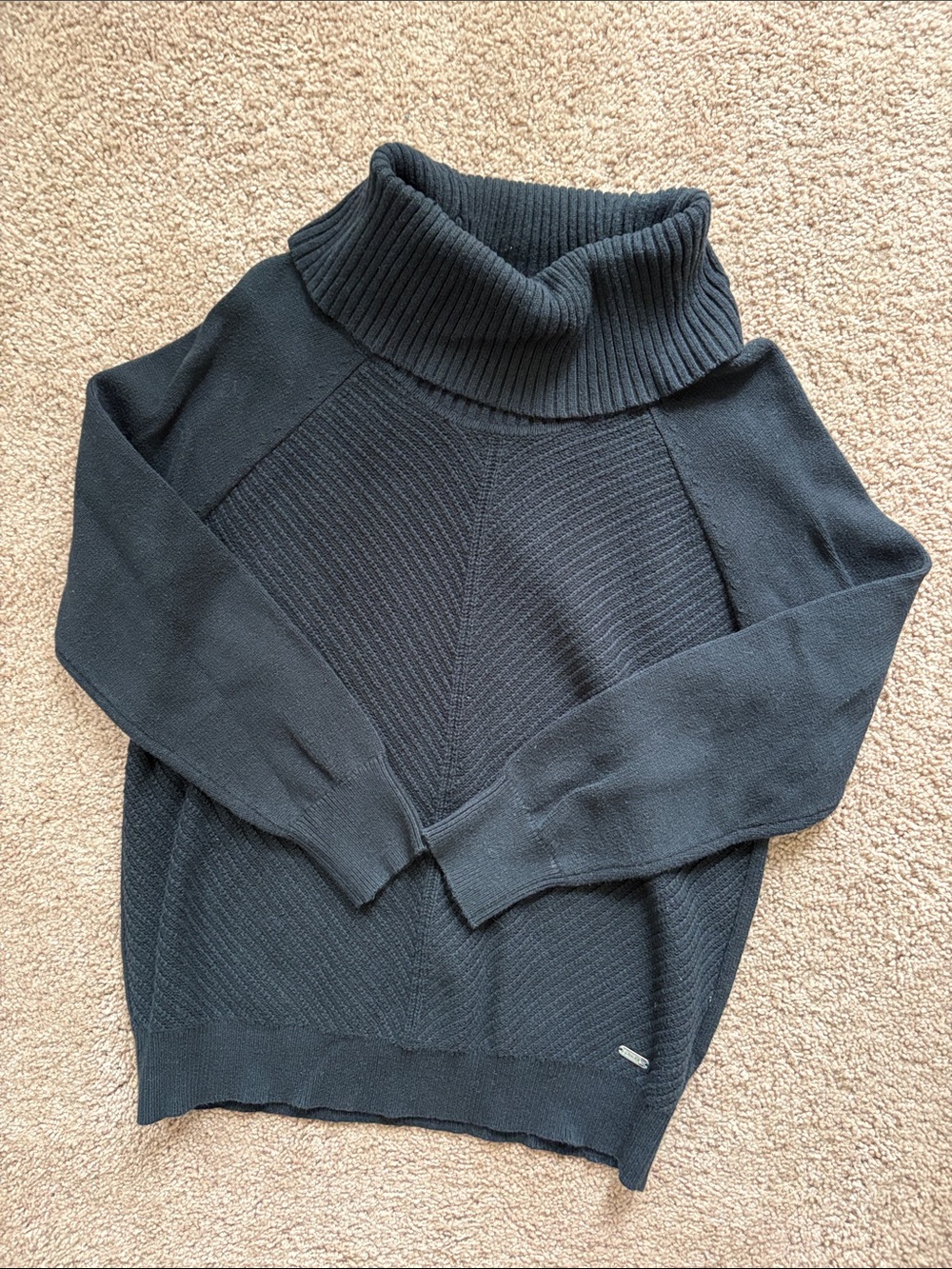 Calvin Klein Cozy Black Cowlneck Sweater